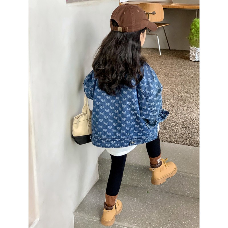 Children Denim Jacket Supplier - 2025 Retro Jacquard Vintage