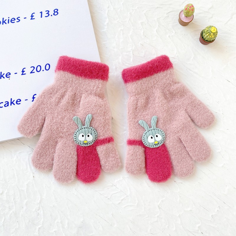 Children Gloves Factory - Cartoon Bunny Full Finger