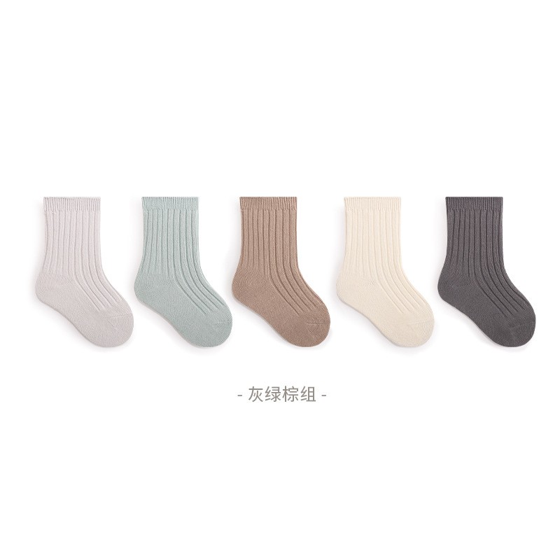 Children Socks Supplier - Solid Color Crew Indoor Outdoor