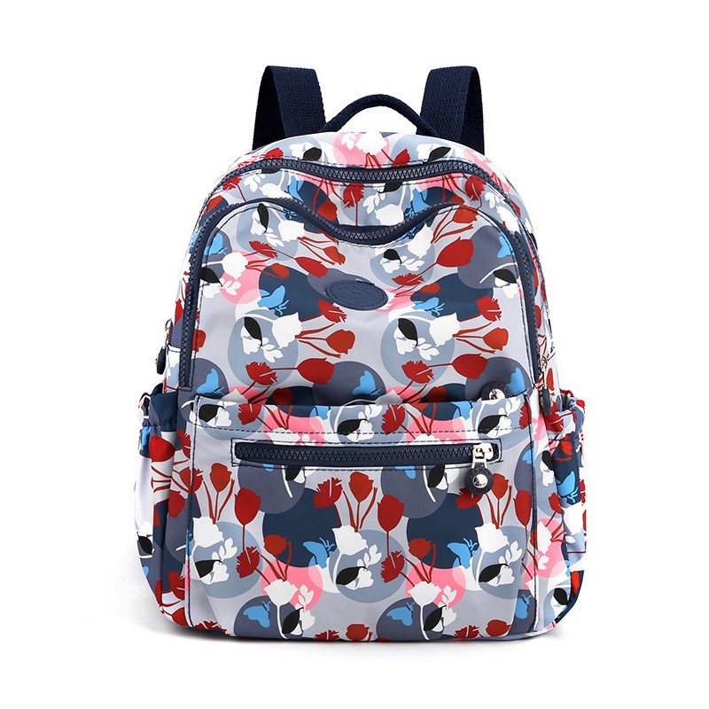 Children School Bag Factory - Colorful Plant Print Travel