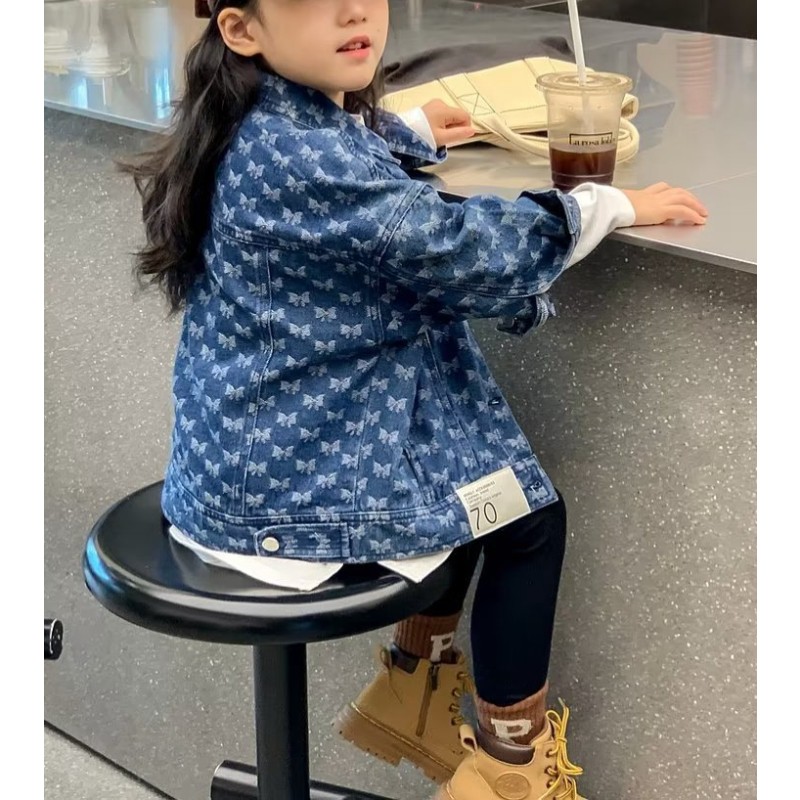 Children Denim Jacket Supplier - 2025 Retro Jacquard Vintage