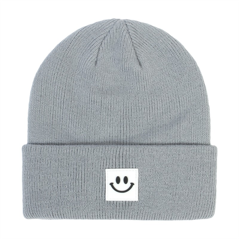 Custom Knitted Hat Supplier - Fashion Smiling Face Casual