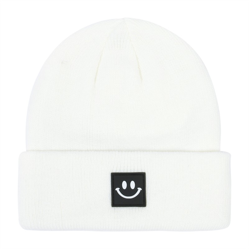 Custom Knitted Hat Supplier - Fashion Smiling Face Casual