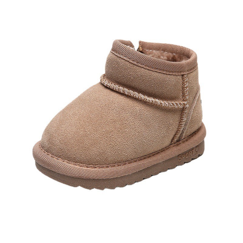 Boys Winter Shoes Supplier - Rubber Sole Plush Warm