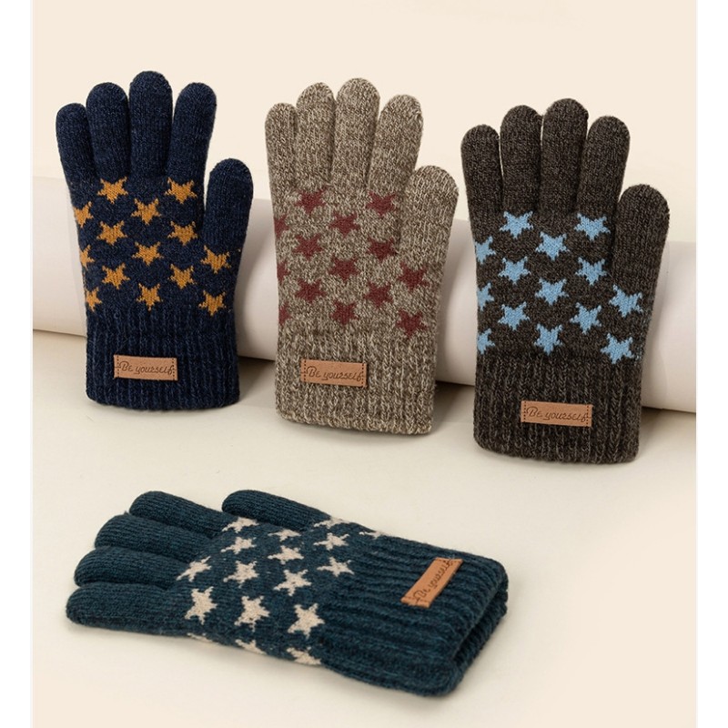 Boys Gloves Supplier - Winter Fleece Lining Thicken