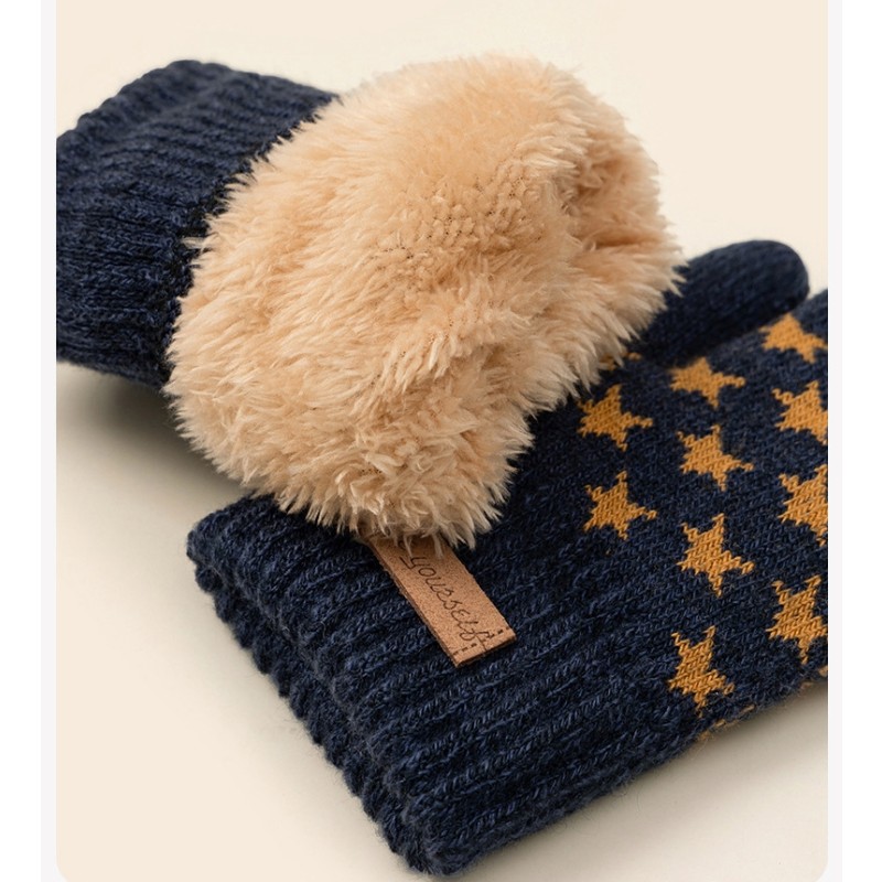 Boys Gloves Supplier - Winter Fleece Lining Thicken
