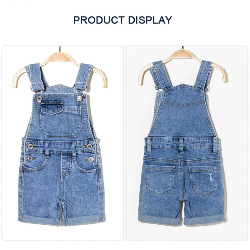 Children Overalls Factory - Washed Jumpsuit with Pockets