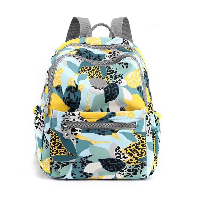 Children School Bag Factory - Colorful Plant Print Travel
