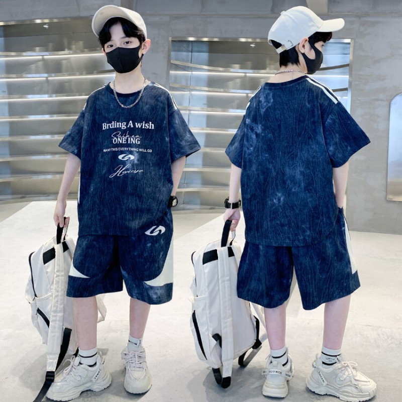 Boys Clothing Set Supplier - Gradient Street Fashion Print