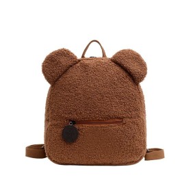 Kids Backpack Factory - Plush Ear Solid Color Casual
