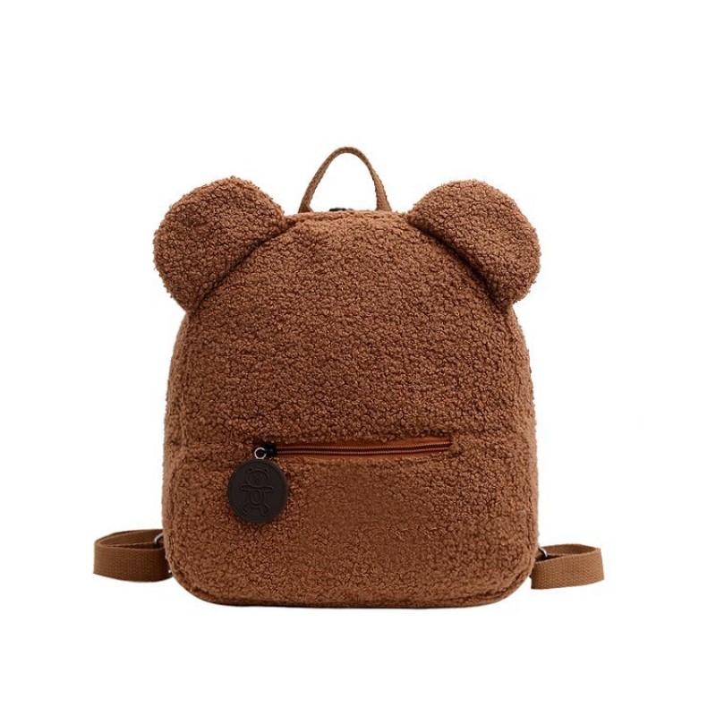 Kids Backpack Factory - Plush Ear Solid Color Casual