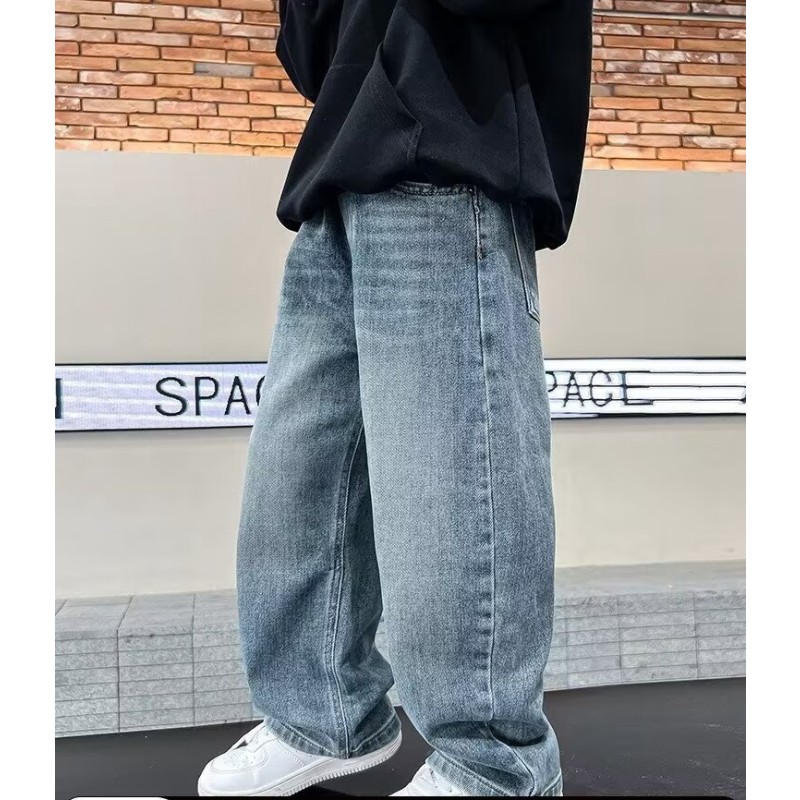 Boys Jeans Manufacturer - Solid Color Straight Leg Denim