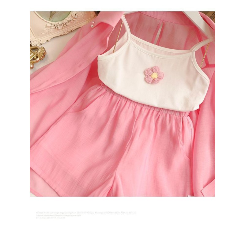 Girls Summer Set Supplier - 3PCS Sunscreen Long Sleeve