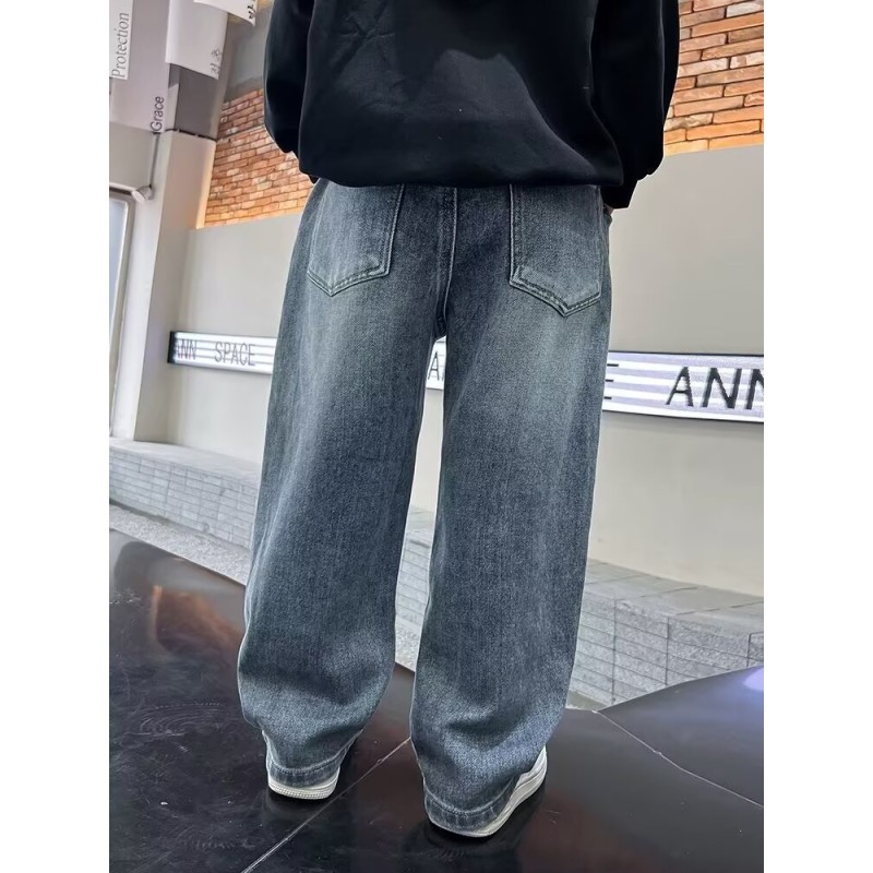 Boys Jeans Manufacturer - Solid Color Straight Leg Denim