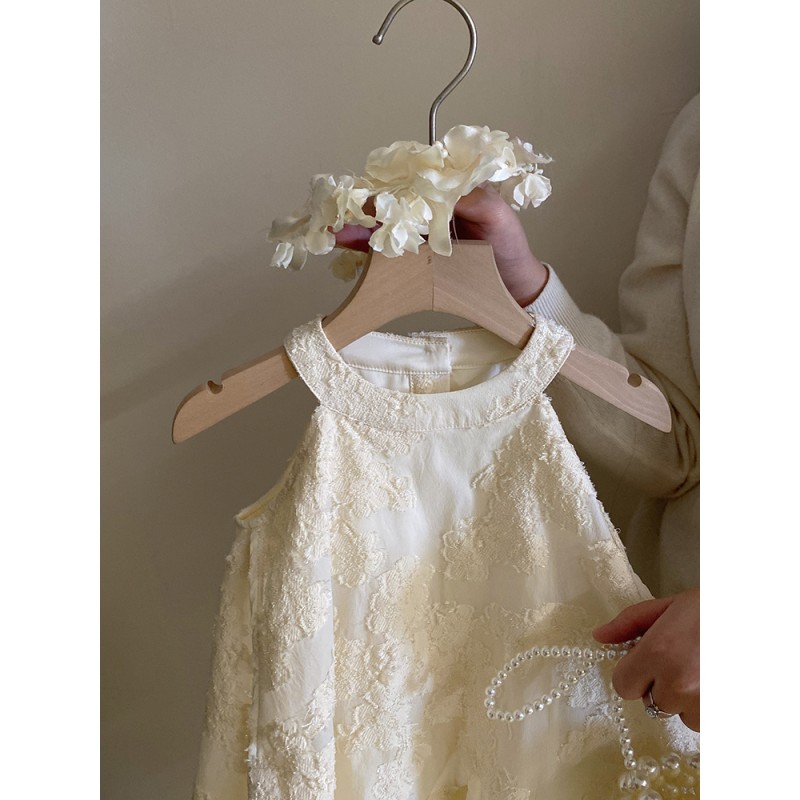 Girls Embroidery Dress Supplier - England Style Sleeveless