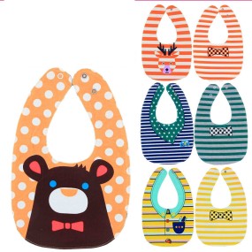 Baby Bibs Factory - Snap Button Double Sided Waterproof