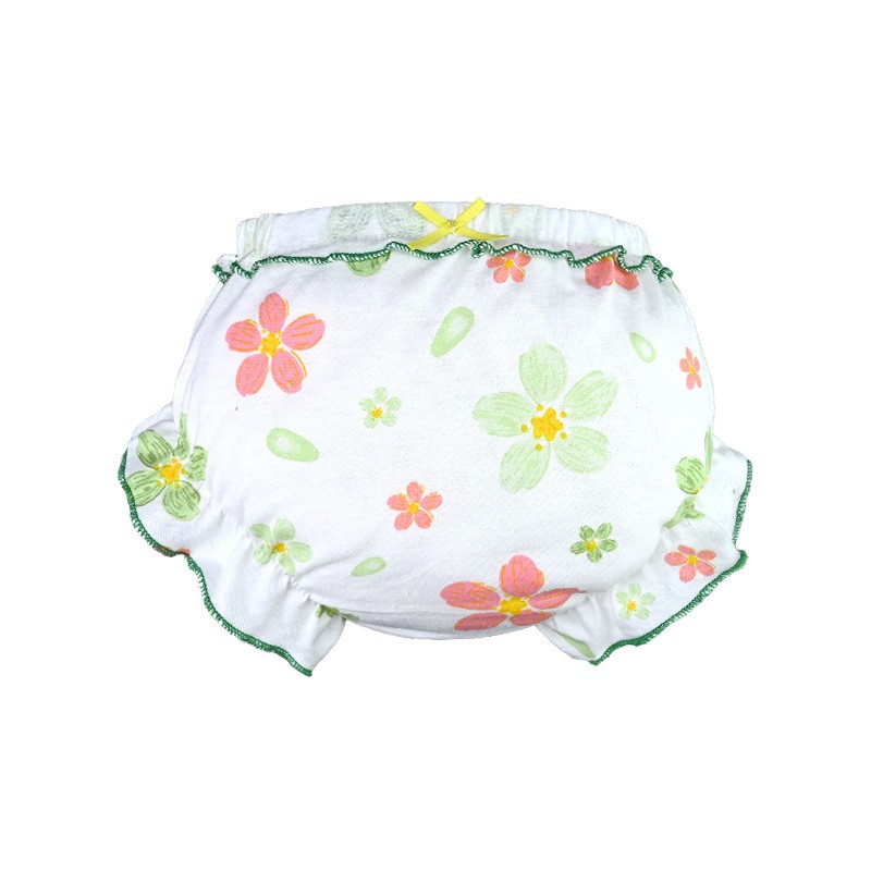 Baby Shorts Supplier - 100% Cotton Polka Dot Flower
