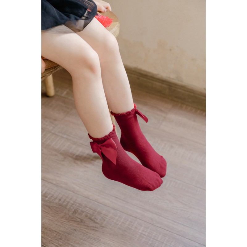 Baby Socks Factory - Spanish Big Bowknot Cotton