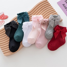 Baby Socks Factory - Spanish Big Bowknot Cotton