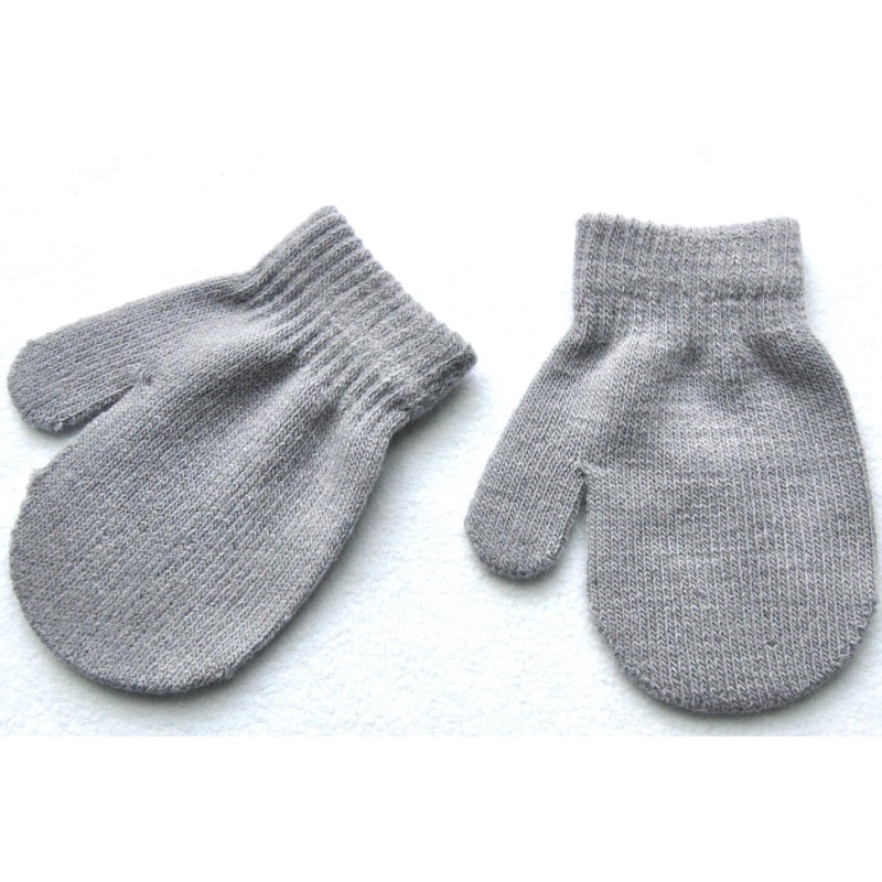 Children Mittens Supplier - Winter Knitted Solid Color