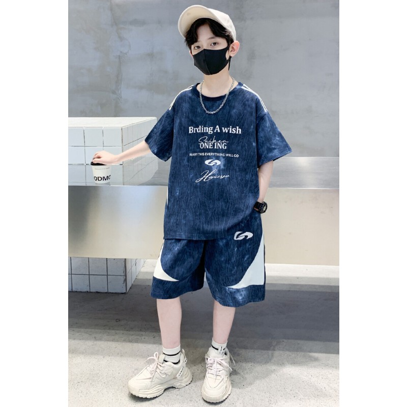 Boys Clothing Set Supplier - Gradient Street Fashion Print
