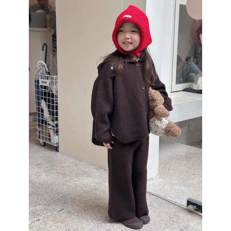 Girls Knitted Set Supplier - 2025 Hooded Sweater Set