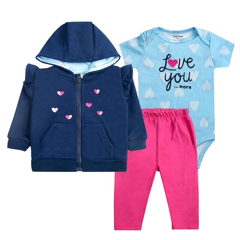 Baby Set Supplier - Cotton 3 Piece Jacket