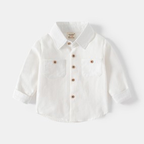 Children's Shirt Factory - Lapel T-shirt Cotton