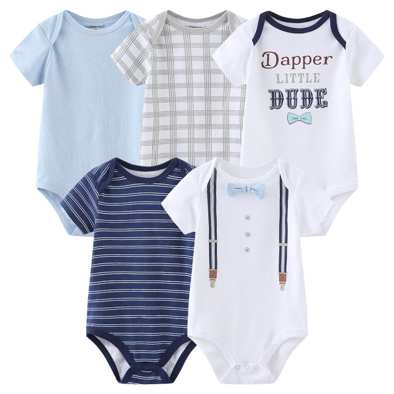 Baby Bodysuit Supplier - 5pcs Set Soft Knit