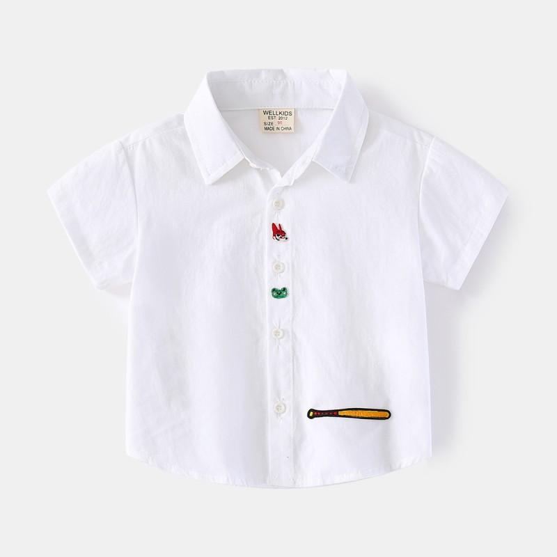 Boys Shirt Supplier - Solid Color Children