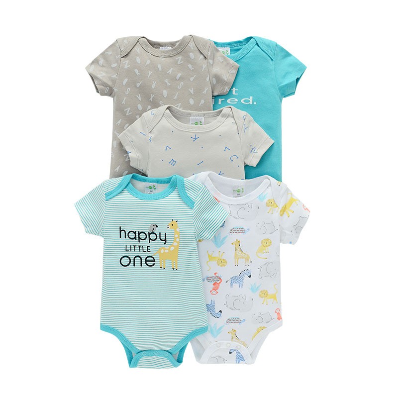 Baby Bodysuit Supplier - Organic Cotton 5-Piece