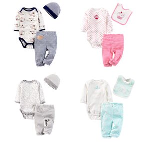 Baby Set Supplier - Romper Pant Bib Set