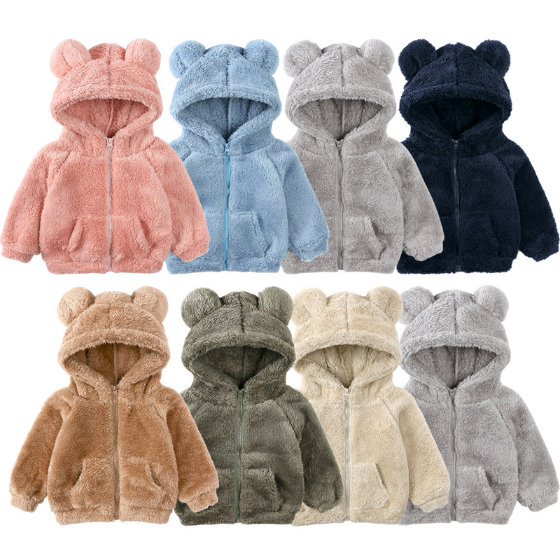 Baby Jacket Manufacturer - Zip Up Fleece Bear