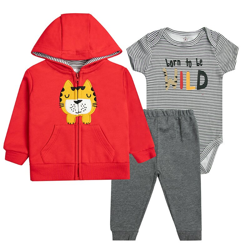 Baby Set Supplier - Cotton 3 Piece Jacket
