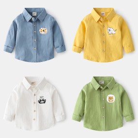 Boys Shirt Manufacturer - Solid Color Casual