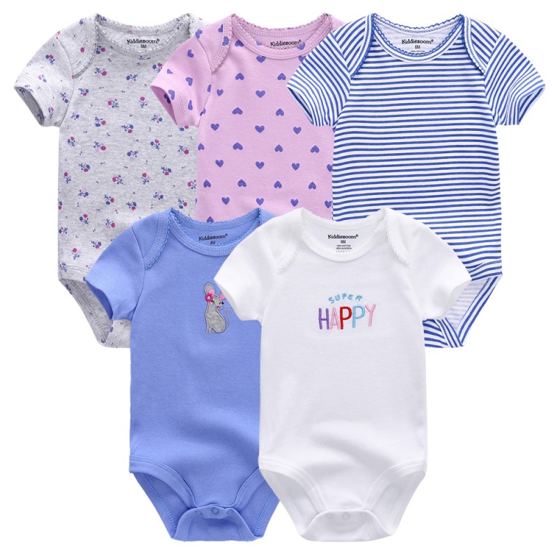 Baby Bodysuit Supplier - 5pcs Set Soft Knit