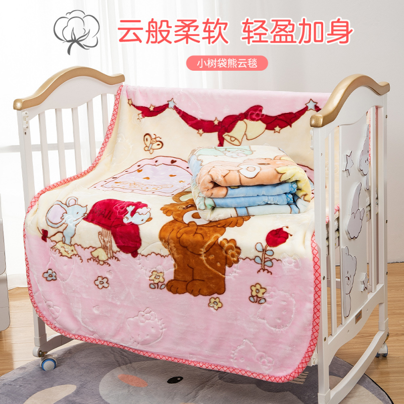 Children's Blanket Factory - Bear Printed Knitted