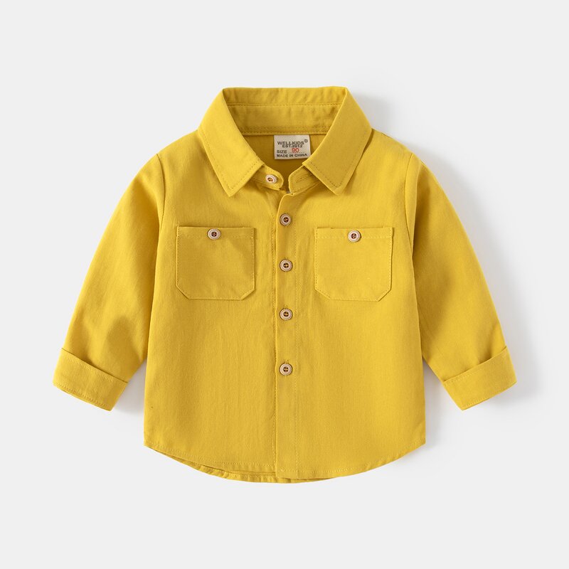 Children's Shirt Factory - Lapel T-shirt Cotton