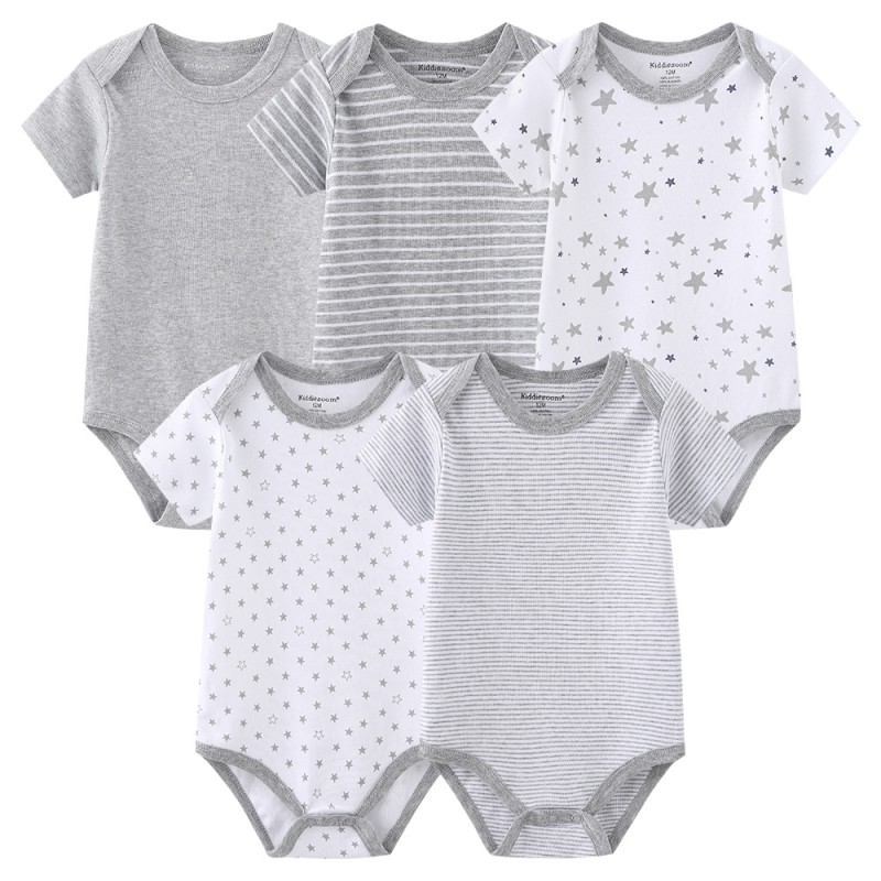 Baby Bodysuit Supplier - 5pcs Set Soft Knit