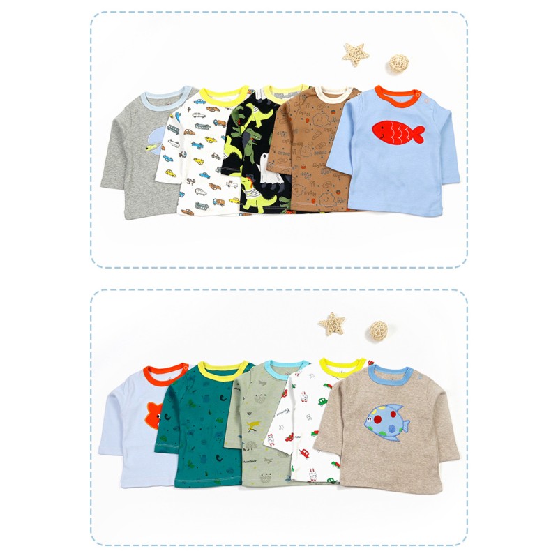 Baby T-Shirt Factory - Long Sleeve 5-Pack
