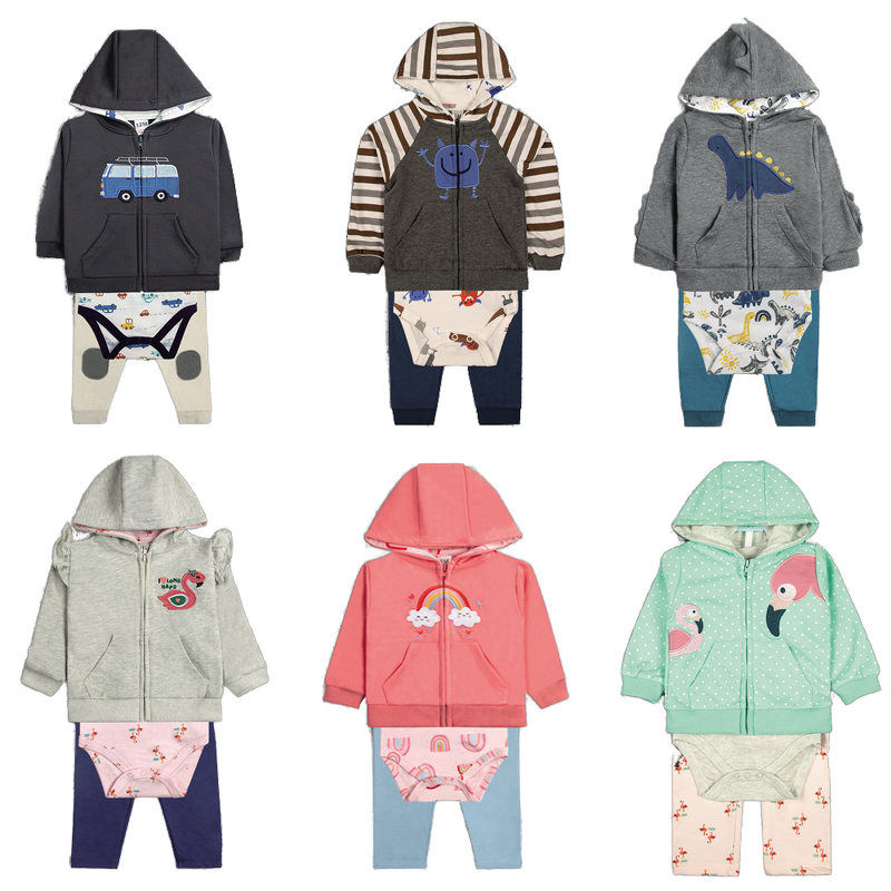 Baby Set Supplier - Cotton 3 Piece Jacket