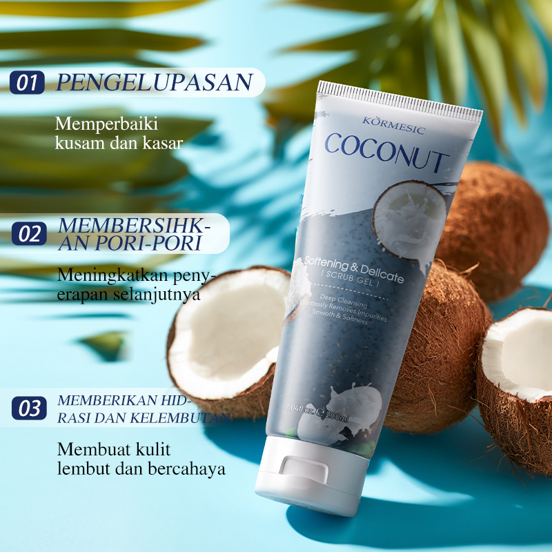 Body Scrub Gel Manufacturer - OEM Bpom Approved Coconut Exfoliator