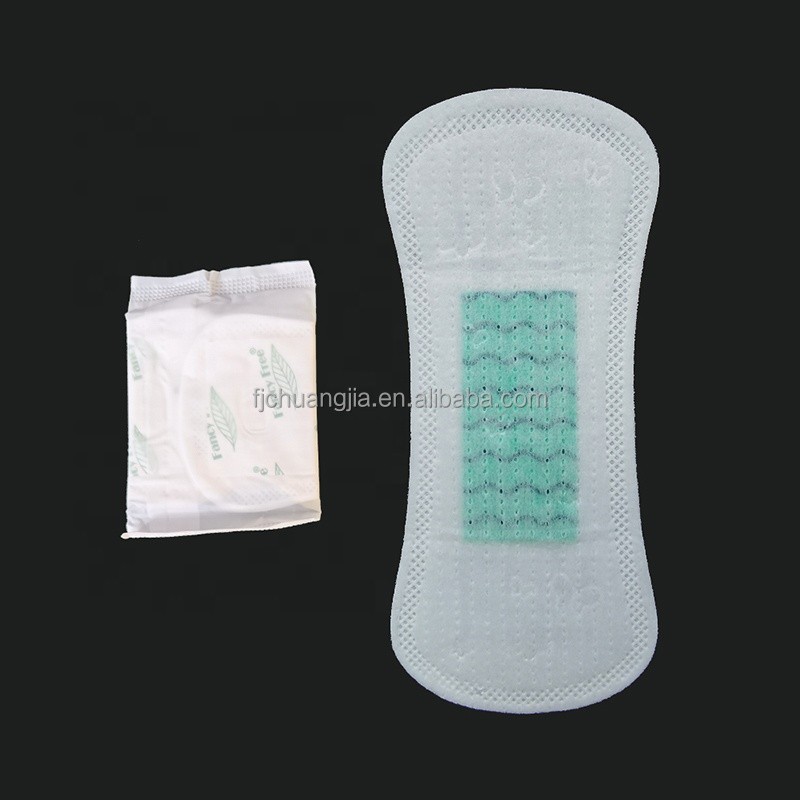 Panty Liners Supplier - 155mm Green Anion Chips