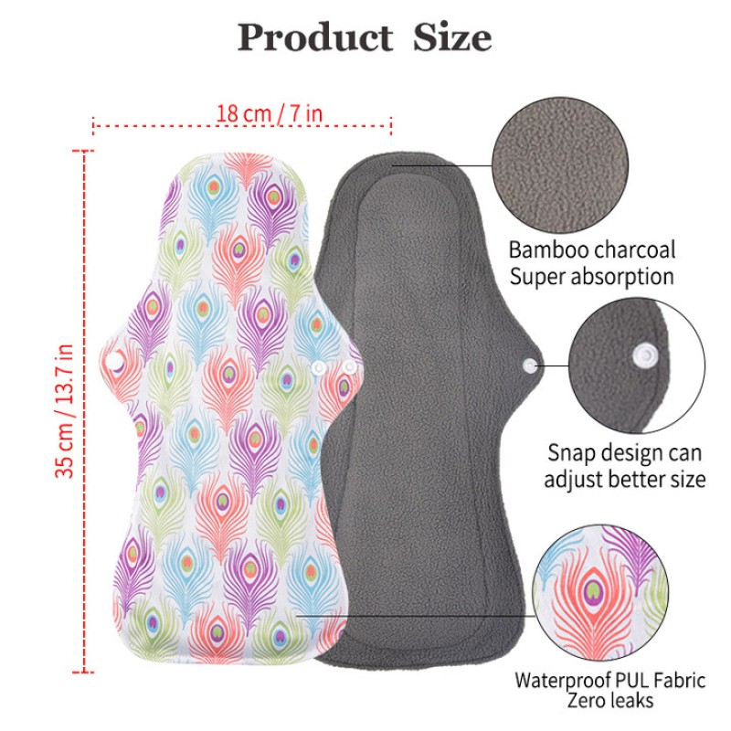 Bamboo Charcoal Pads Supplier - 18x35cm Heavy Flow Wholesale