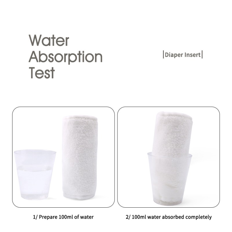 Bamboo Insert Manufacturer - 4 Layer Super Absorption Terry