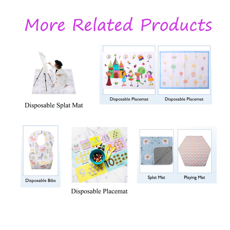 Disposable Placemats Supplier - 60 Pack Sticky Animal