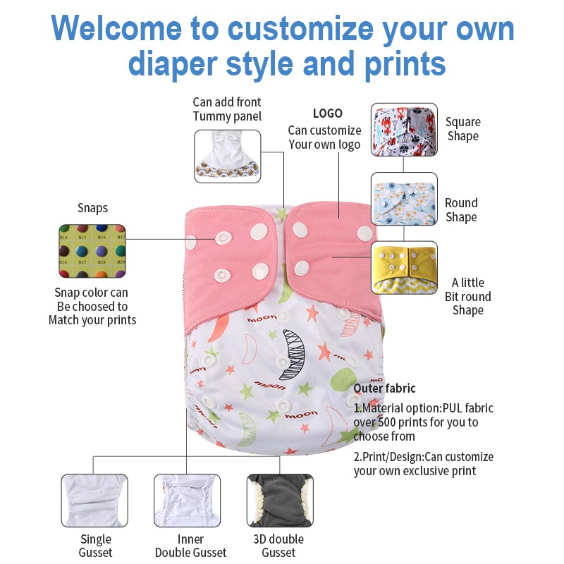Cloth Diaper Factory - Adjustable Eco Friendly Pocket