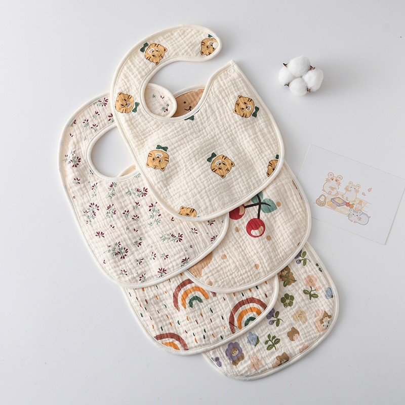Muslin Baby Bibs Factory - 7 Layer Waterproof Bandana