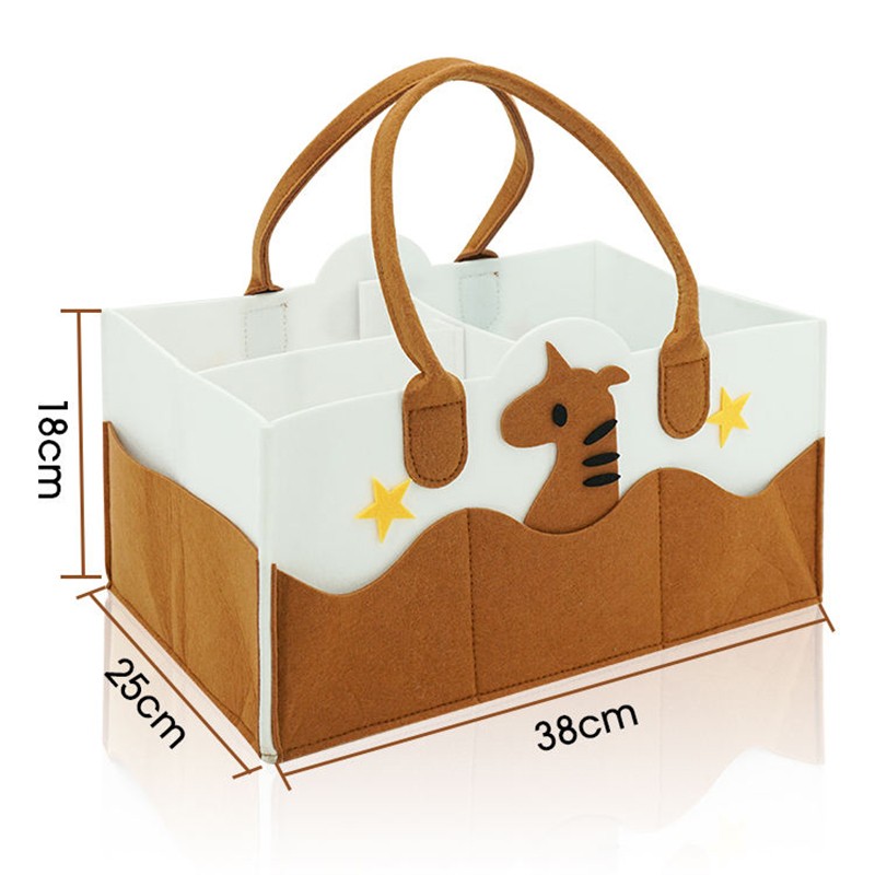 Diaper Caddy Organizer Supplier - Cartoon Felt Portable Multi
