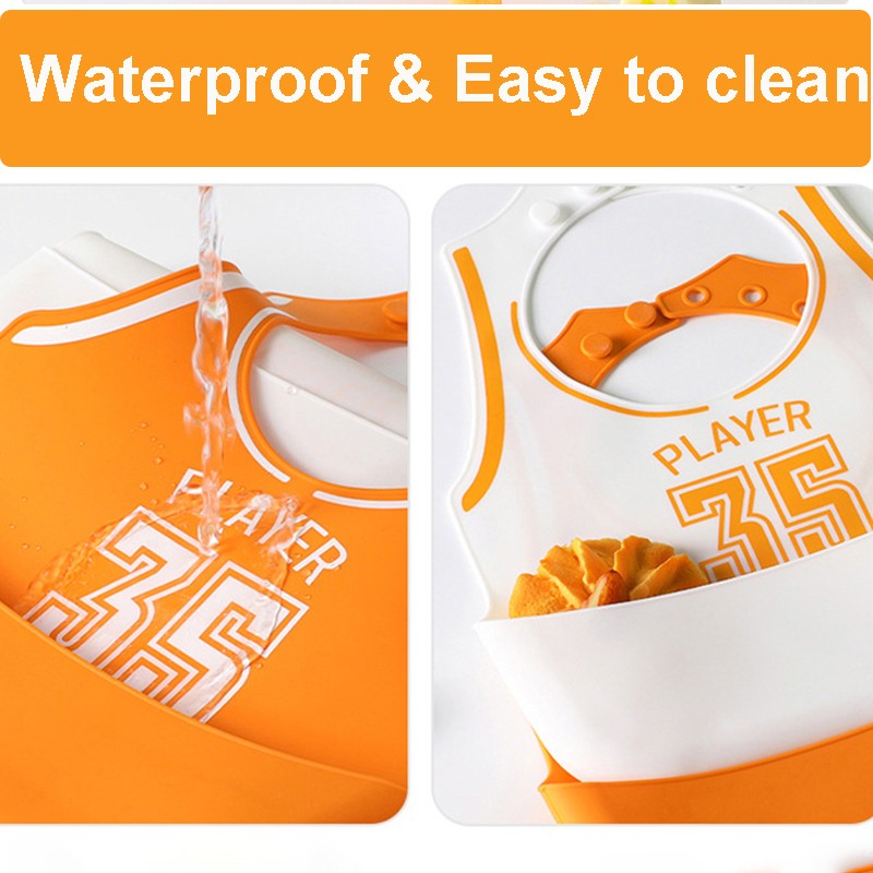 Baby Silicone Bib Supplier - Waterproof Food Catcher BPA Free
